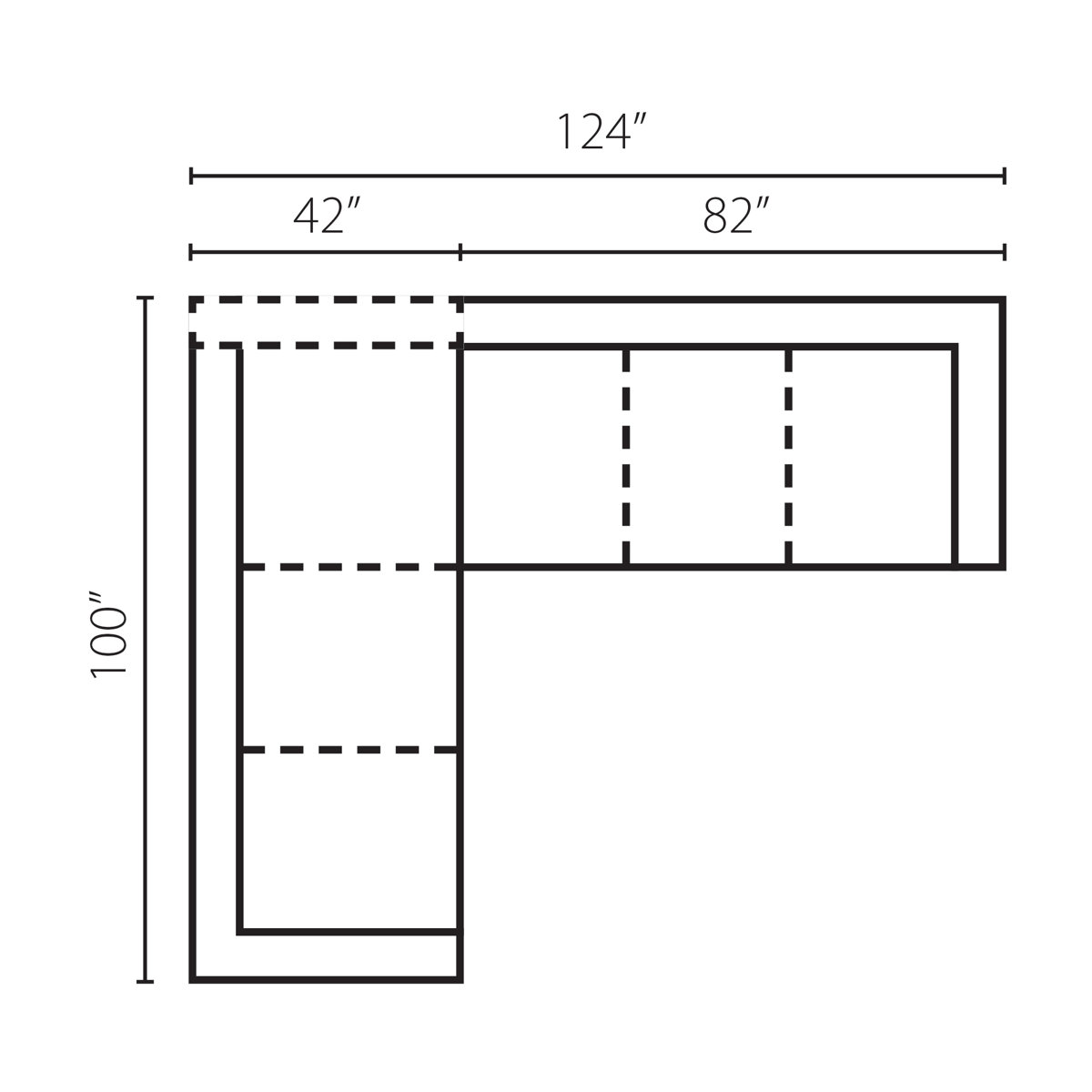 Klaussner Furniture Findley 124" Wide Corner Sectional & Reviews Wayfair Canada